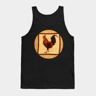 Little Red Rooster Orange Tank Top